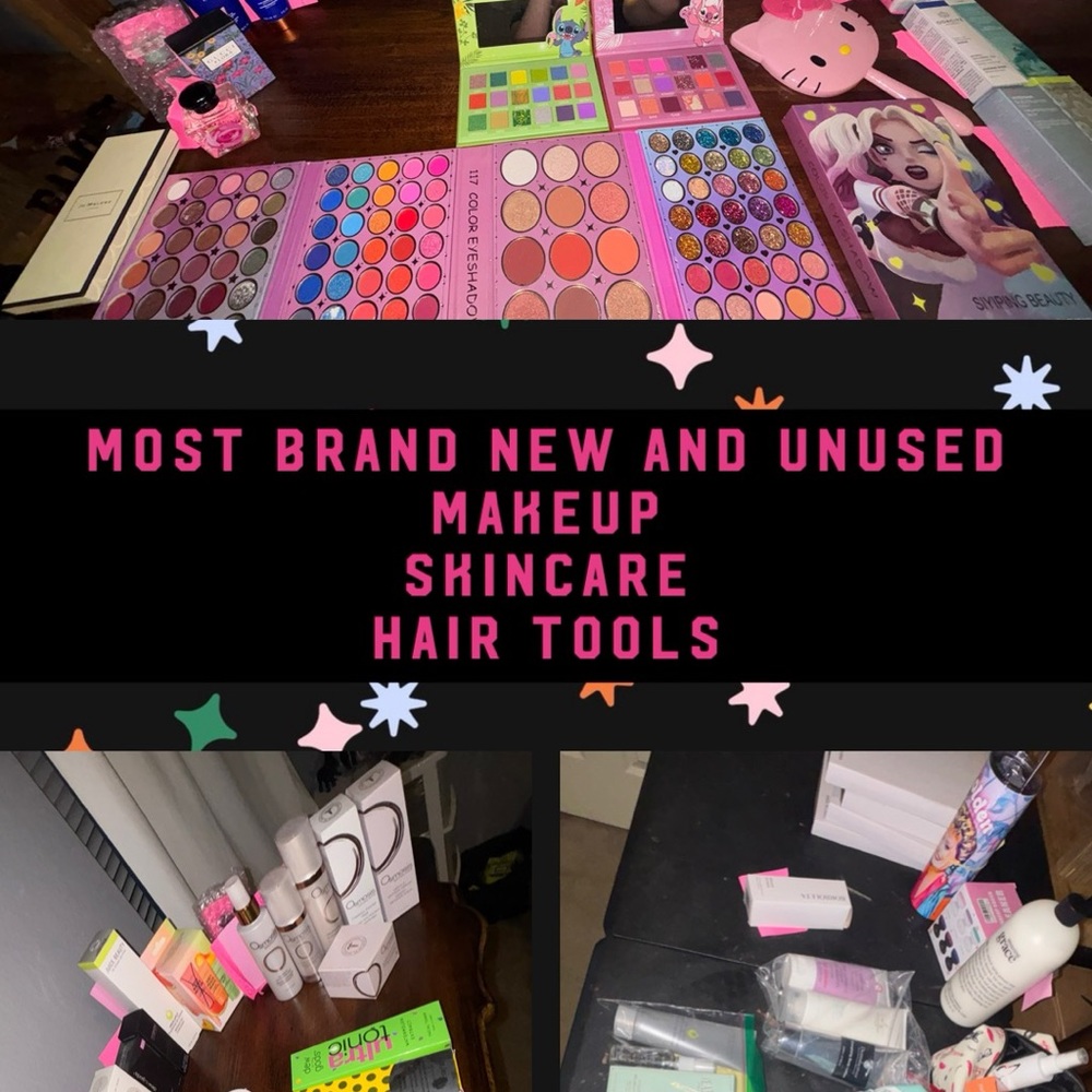 Makeup skincare and hair styling
